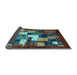 Sideview of Abstract Light Blue Contemporary Rug, con1490lblu