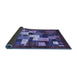 Sideview of Abstract Blue Contemporary Rug, con1490blu