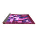 Sideview of Abstract Purple Contemporary Rug, con1490pur