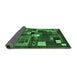 Sideview of Abstract Emerald Green Contemporary Rug, con1491emgrn