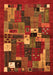 Serging Thickness of Machine Washable Abstract Orange Contemporary Area Rugs, wshcon1491org