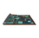 Sideview of Abstract Light Blue Contemporary Rug, con1491lblu