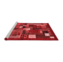 Contemporary Red Washable Rugs