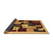 Sideview of Abstract Brown Contemporary Rug, con1492brn