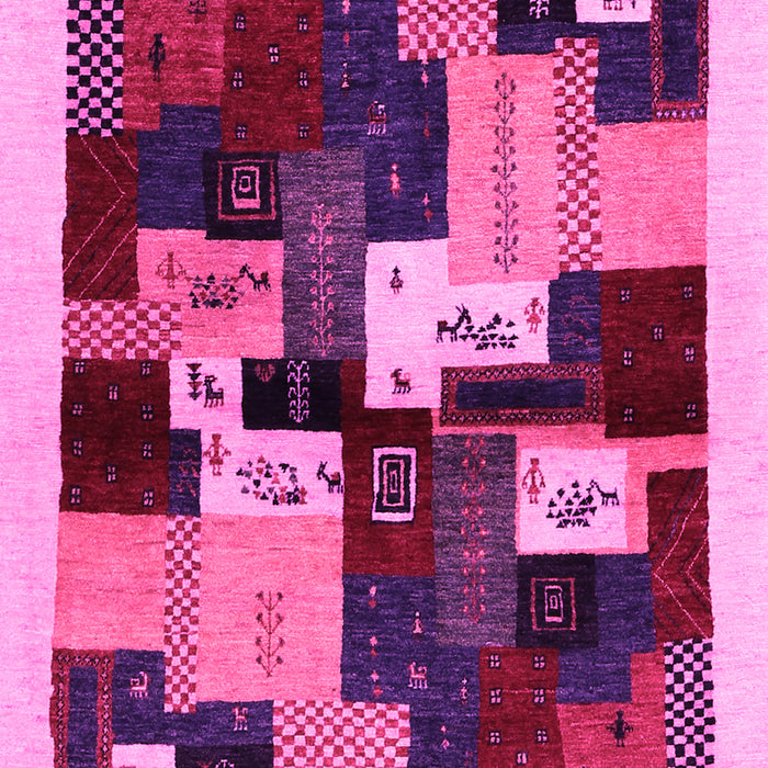 Abstract Pink Contemporary Rug, con1492pnk
