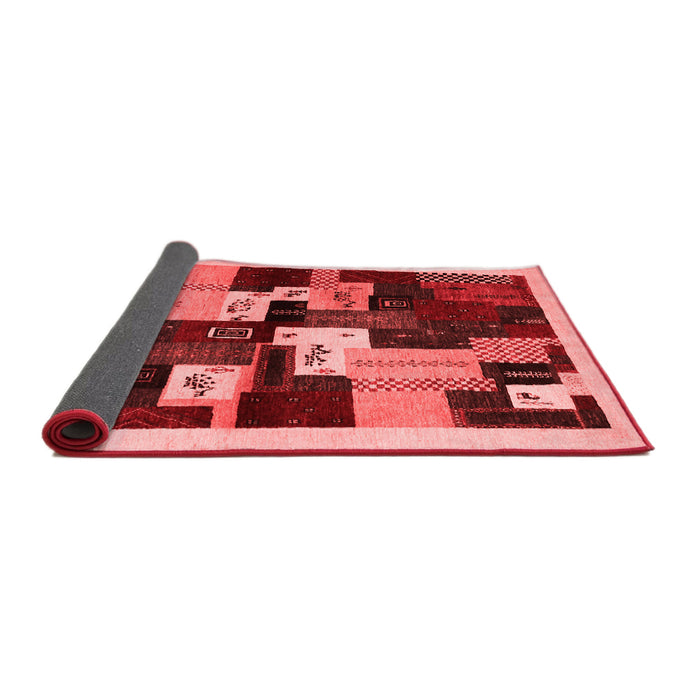 Abstract Red Contemporary Area Rugs