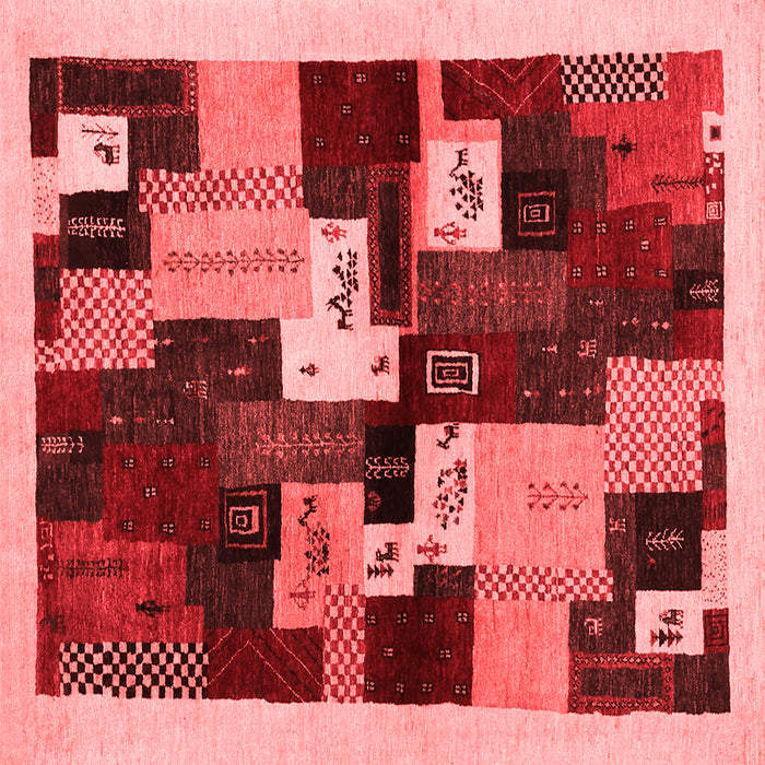Abstract Red Contemporary Rug, con1492red
