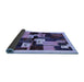 Sideview of Abstract Blue Contemporary Rug, con1492blu