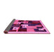 Sideview of Abstract Pink Contemporary Rug, con1492pnk