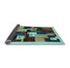 Sideview of Abstract Light Blue Contemporary Rug, con1492lblu