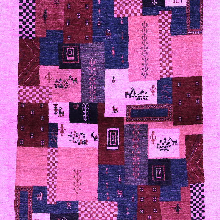 Abstract Purple Contemporary Rug, con1492pur