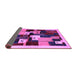 Sideview of Abstract Purple Contemporary Rug, con1492pur