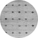 Machine Washable Abstract Gray Contemporary Rug, wshcon1493gry