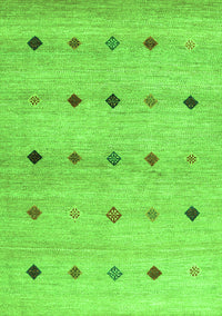 Abstract Green Contemporary Rug, con1493grn