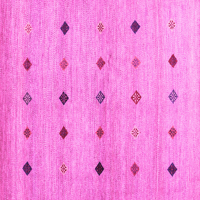 Square Abstract Pink Contemporary Rug, con1493pnk