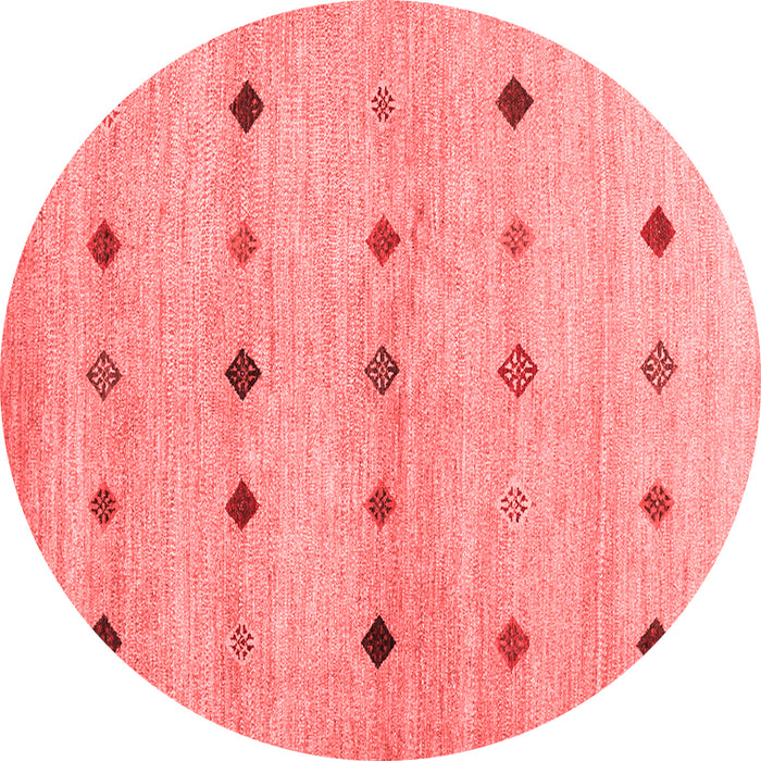 Machine Washable Abstract Red Contemporary Rug, wshcon1493red