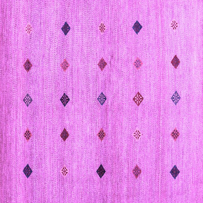 Square Abstract Purple Contemporary Rug, con1493pur