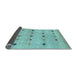 Sideview of Abstract Light Blue Contemporary Rug, con1493lblu