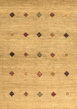 Abstract Brown Contemporary Rug, con1493brn