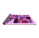 Sideview of Abstract Purple Contemporary Rug, con1494pur