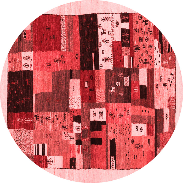 Abstract Red Contemporary Rug, con1494red