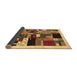 Sideview of Abstract Brown Contemporary Rug, con1494brn