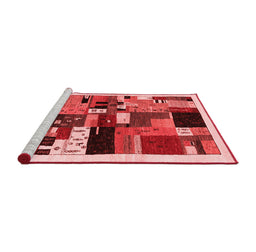 Contemporary Red Washable Rugs