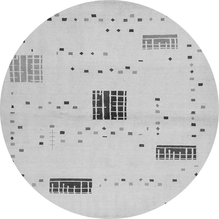 Machine Washable Solid Gray Modern Rug, wshcon1495gry