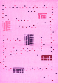 Solid Pink Modern Rug, con1495pnk