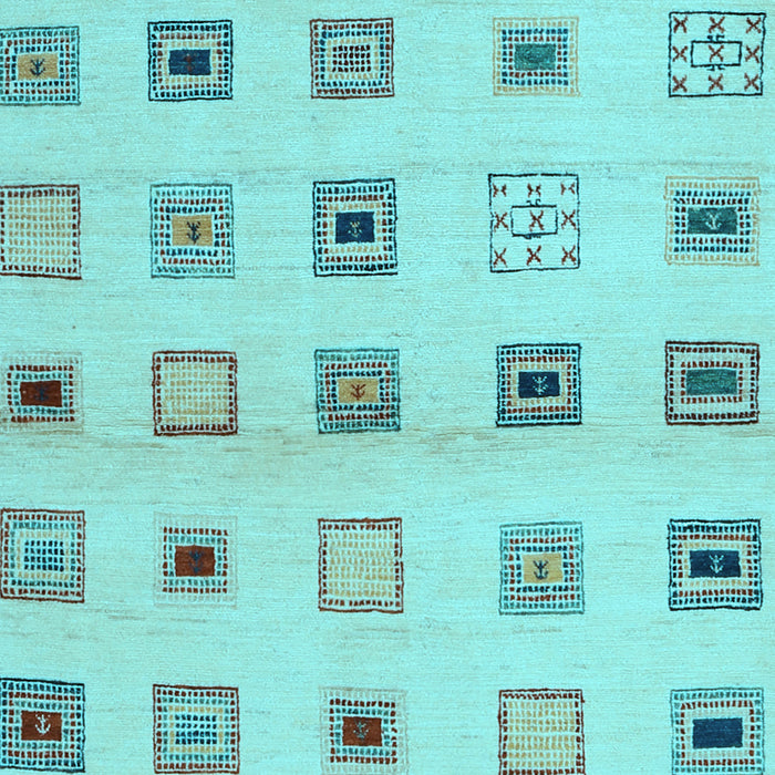 Solid Light Blue Modern Rug, con1496lblu