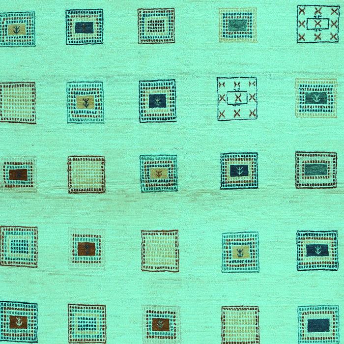 Solid Turquoise Modern Rug, con1496turq