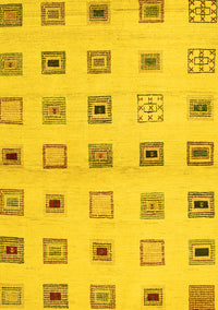 Solid Yellow Modern Rug, con1496yw