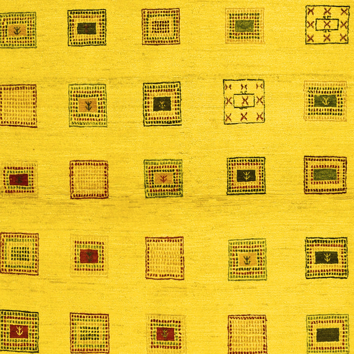 Solid Yellow Modern Rug, con1496yw