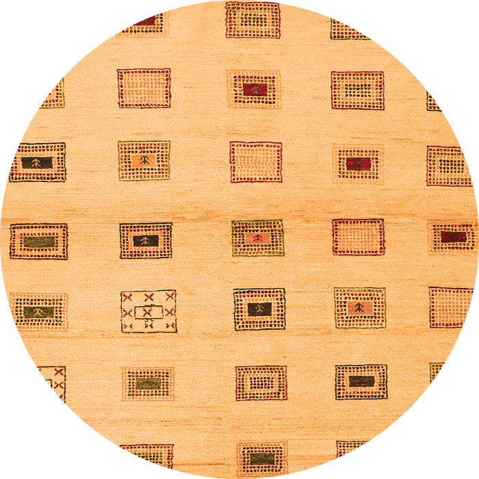 Machine Washable Solid Orange Modern Area Rugs, wshcon1496org