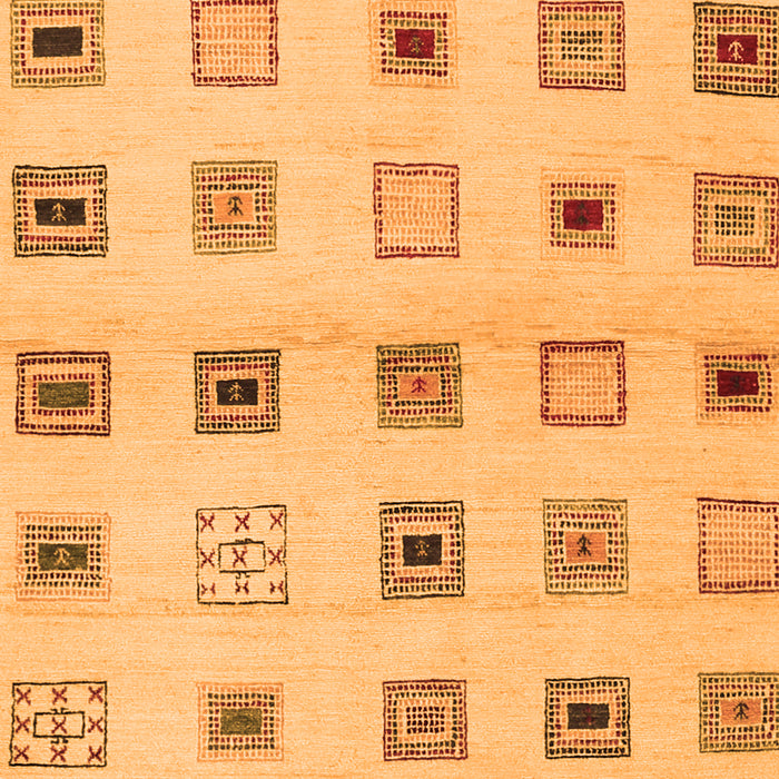 Serging Thickness of Machine Washable Solid Orange Modern Area Rugs, wshcon1496org