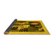 Sideview of Abstract Yellow Contemporary Rug, con1497yw