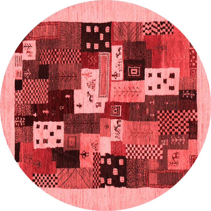Abstract Red Contemporary Rug, con1497red