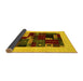 Sideview of Abstract Yellow Contemporary Rug, con1498yw