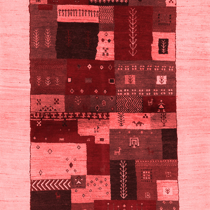 Abstract Red Contemporary Area Rugs