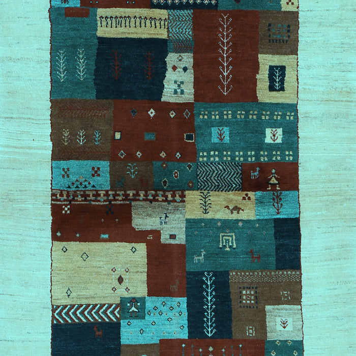 Machine Washable Abstract Light Blue Contemporary Rug, wshcon1498lblu