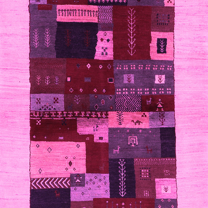 Abstract Pink Contemporary Rug, con1498pnk