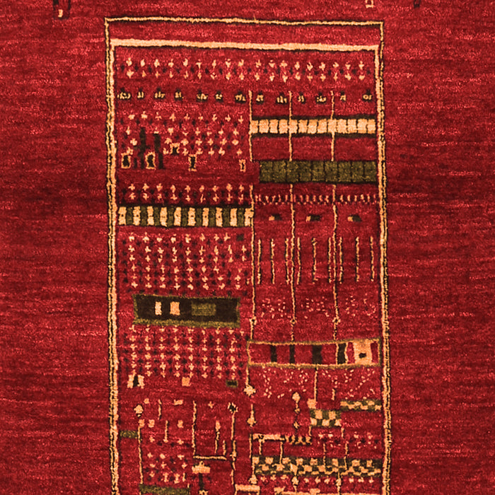 Serging Thickness of Machine Washable Abstract Orange Contemporary Area Rugs, wshcon1499org