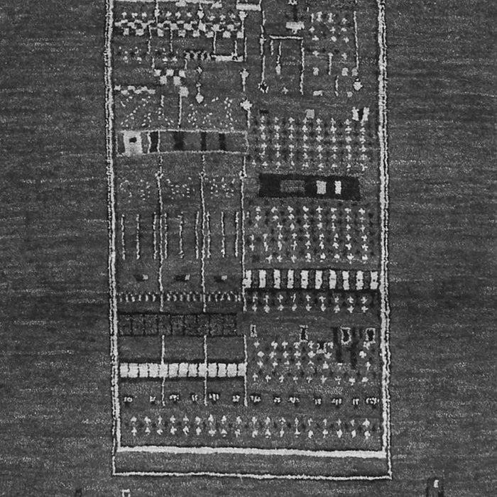 Abstract Gray Contemporary Rug, con1499gry