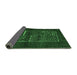 Sideview of Abstract Emerald Green Contemporary Rug, con1499emgrn