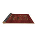 Sideview of Abstract Brown Contemporary Rug, con1499brn