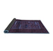 Sideview of Abstract Blue Contemporary Rug, con1499blu