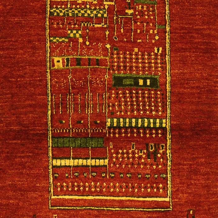 Machine Washable Abstract Yellow Contemporary Rug, wshcon1499yw