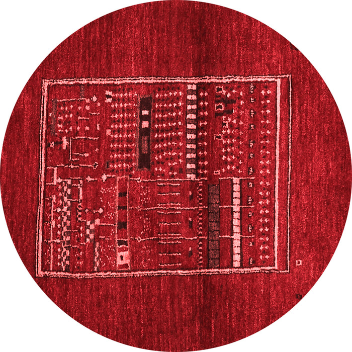 Machine Washable Abstract Red Contemporary Rug, wshcon1499red