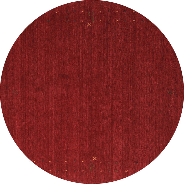 Round Machine Washable Abstract Brown Contemporary Rug, wshcon149brn