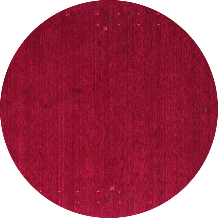 Round Abstract Pink Contemporary Rug, con149pnk